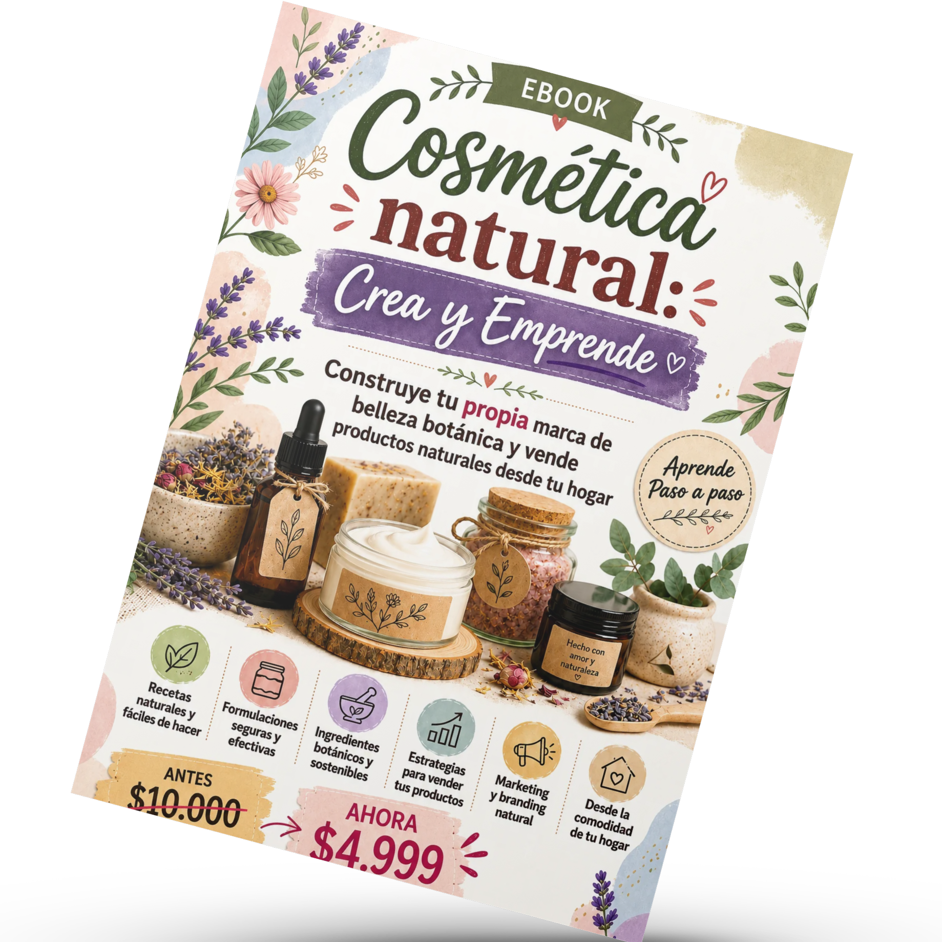 Cosmética Natural: Crea y Emprende | Guía de formulaciones paso a paso