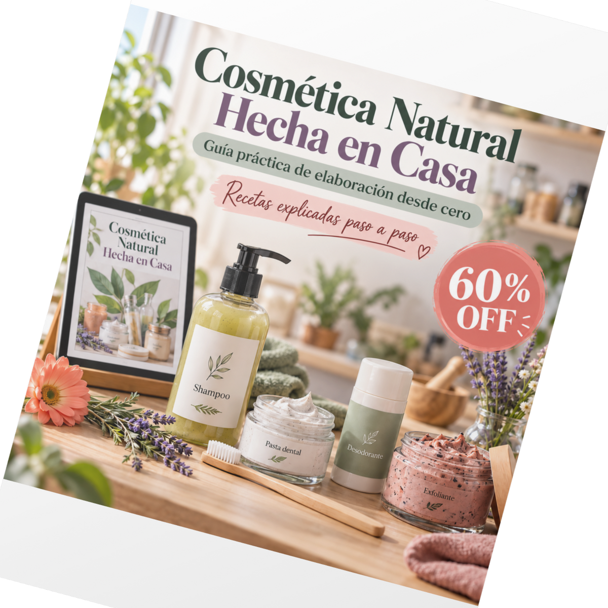 Cosmética Natural Hecha en Casa | Guía práctica de elaboración desde cero